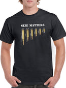 Bullet Size Matters T-shirt -SmartPrintsInk Designs