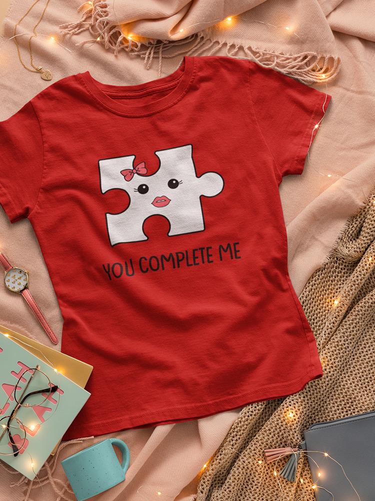 You Complete Me, Bow T-shirt -SmartPrintsInk Designs