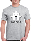 You Complete Me, Bow T-shirt -SmartPrintsInk Designs
