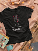 Be My Valentine? T-shirt -SmartPrintsInk Designs