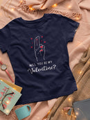 Be My Valentine? T-shirt -SmartPrintsInk Designs