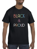 Black And Proud T-shirt -SmartPrintsInk Designs