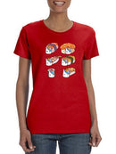 Cute Sushi Unicorns T-shirt -SmartPrintsInk Designs