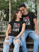 My Heart Only Beats For Him T-shirt -SmartPrintsInk Designs