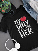 My Heart Only Beats For Him T-shirt -SmartPrintsInk Designs