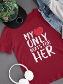 My Heart Only Beats For Him T-shirt -SmartPrintsInk Designs