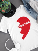 Valentine's Together T-shirt -SmartPrintsInk Designs