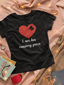 Valentine's His Missing Piece T-shirt -SmartPrintsInk Designs
