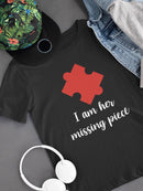 Valentine's His Missing Piece T-shirt -SmartPrintsInk Designs