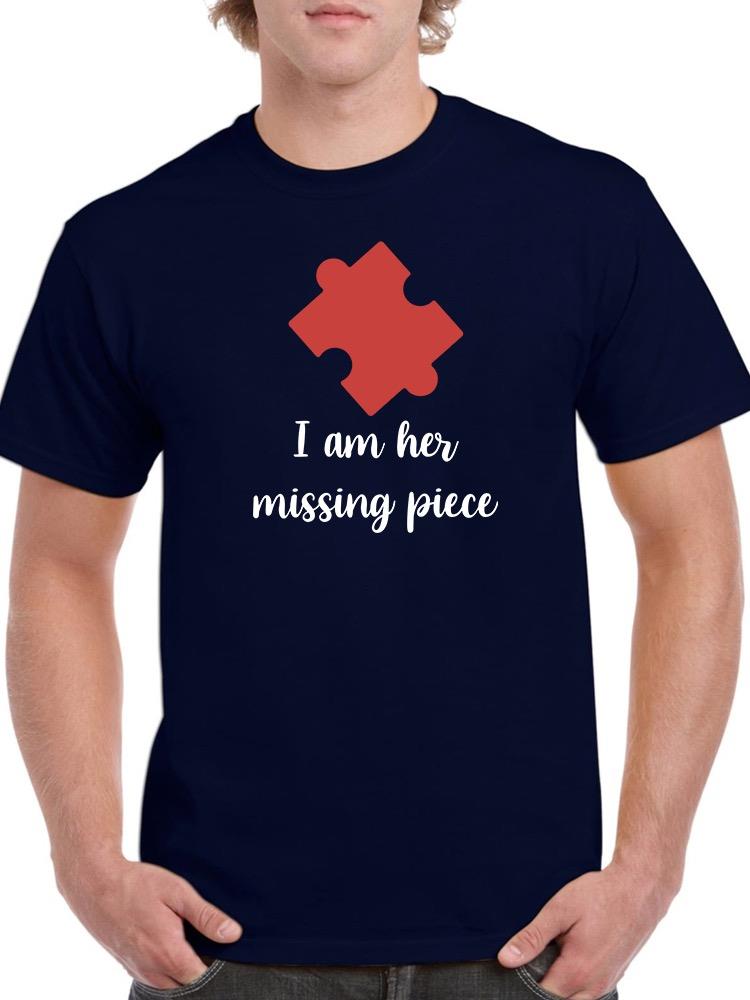 Valentine's His Missing Piece T-shirt -SmartPrintsInk Designs