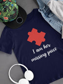 Valentine's His Missing Piece T-shirt -SmartPrintsInk Designs