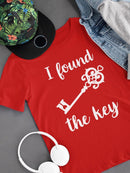 Valentine's Found The Key T-shirt -SmartPrintsInk Designs