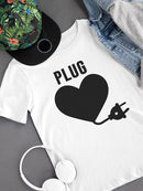 Valentine's Plug T-shirt -SmartPrintsInk Designs