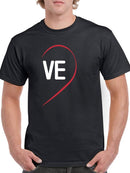 Valentine's Couple Love Heart Ve T-shirt -SmartPrintsInk Designs