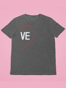 Valentine's Couple Love Heart Ve T-shirt -SmartPrintsInk Designs