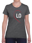 Valentine's Couple Love Heart Ve T-shirt -SmartPrintsInk Designs