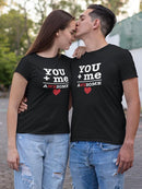 You + Me = Awesome T-shirt -SmartPrintsInk Designs