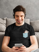 Kitten In Pocket T-shirt -SmartPrintsInk Designs