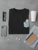 Kitten In Pocket T-shirt -SmartPrintsInk Designs