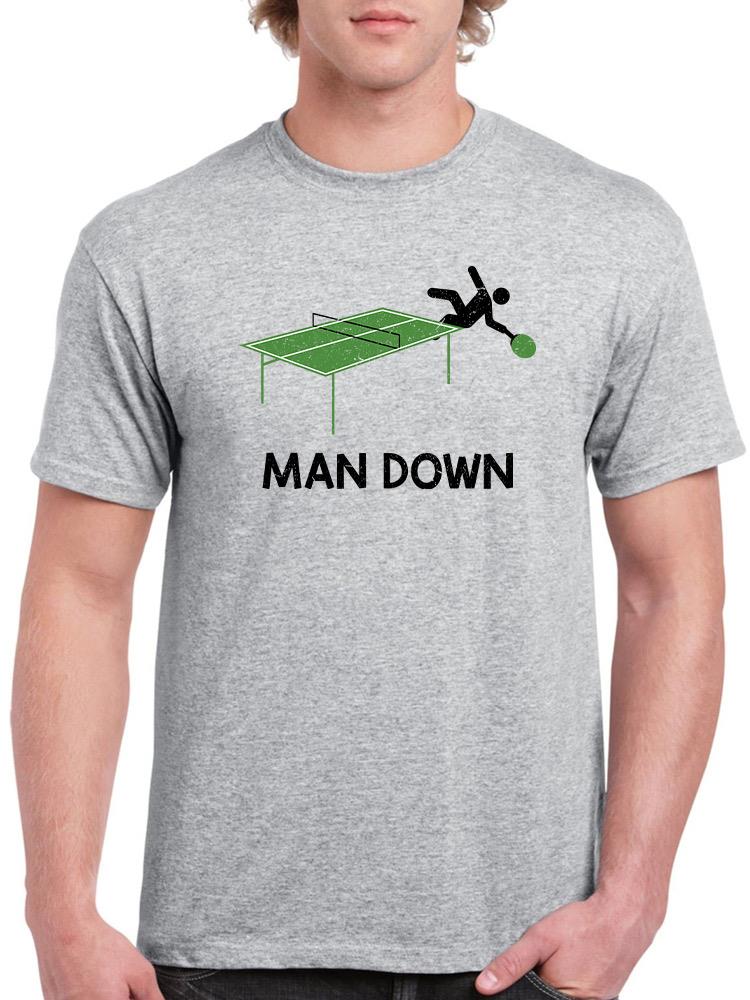 Tennis Man Down T-shirt -SmartPrintsInk Designs