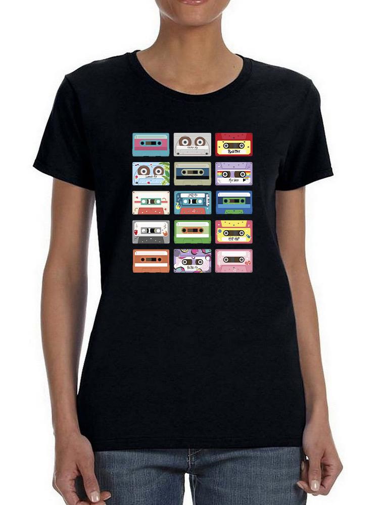 Retro Cassettes. T-shirt -SmartPrintsInk Designs