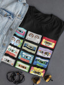 Retro Cassettes. T-shirt -SmartPrintsInk Designs