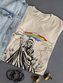 Death And Rainbow T-shirt -SmartPrintsInk Designs