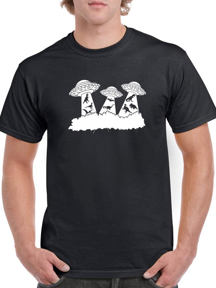 Ufos And Dinosaurs T-shirt -SmartPrintsInk Designs