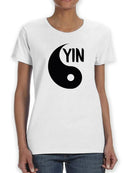 Yin T-shirt -SmartPrintsInk Designs