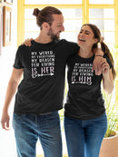 My Reason For Living Is Him T-shirt -SmartPrintsInk Designs