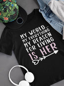 My Reason For Living Is Him T-shirt -SmartPrintsInk Designs