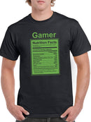 Gamer Nutrition Facts T-shirt -SmartPrintsInk Designs