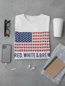 Red White And Brew T-shirt -SmartPrintsInk Designs