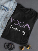 I'm Down For Yoga, Dog T-shirt -SmartPrintsInk Designs