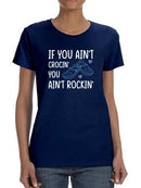Crocin' And Rockin' T-shirt -SmartPrintsInk Designs