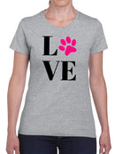 Love Paws T-shirt -SmartPrintsInk Designs