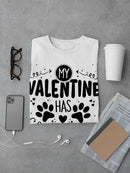 Valentine Has Paws T-shirt -SmartPrintsInk Designs