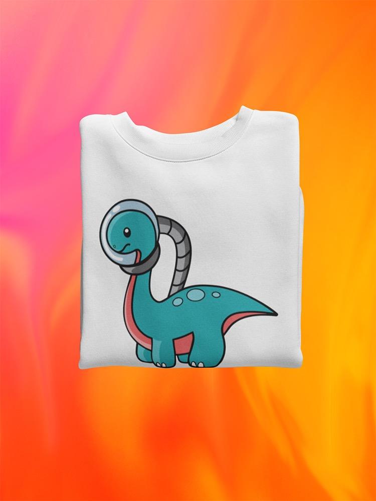 Dinosaur Astronaut Sweatshirt -SmartPrintsInk Designs