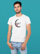 Boarding In The Moon T-shirt -SmartPrintsInk Designs