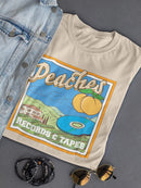 Peaches Records And Tapes T-shirt -SmartPrintsInk Designs