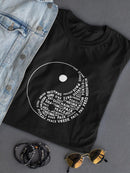 Ying And Yang Peace T-shirt -SmartPrintsInk Designs