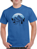 Landscape Mountains T-shirt -SmartPrintsInk Designs