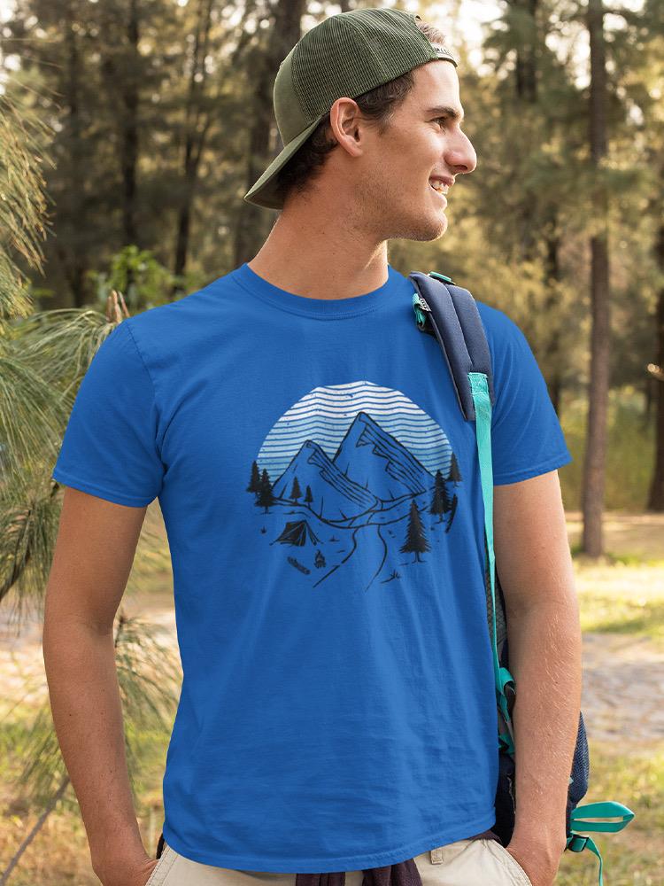Landscape Mountains T-shirt -SmartPrintsInk Designs