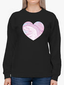 Watercolor Heart Sweatshirt -SmartPrintsInk Designs