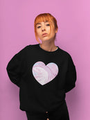 Watercolor Heart Sweatshirt -SmartPrintsInk Designs