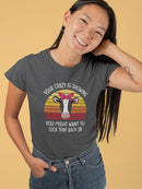 Your Crazy Is Showing T-shirt -SmartPrintsInk Designs
