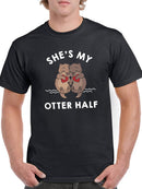 She's My Otter Half T-shirt -SmartPrintsInk Designs