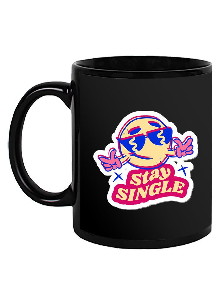 Stay Single Cool Face Mug -SmartPrintsInk Designs