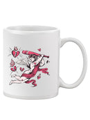 Cupid Bat Mug -SmartPrintsInk Designs