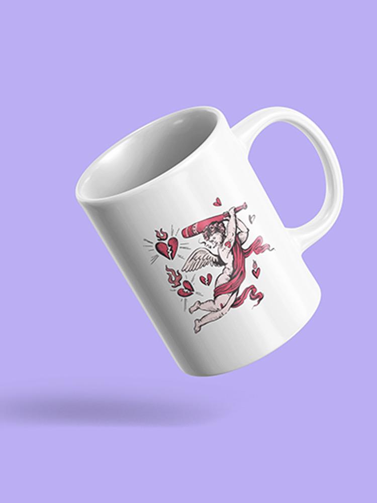 Cupid Bat Mug -SmartPrintsInk Designs